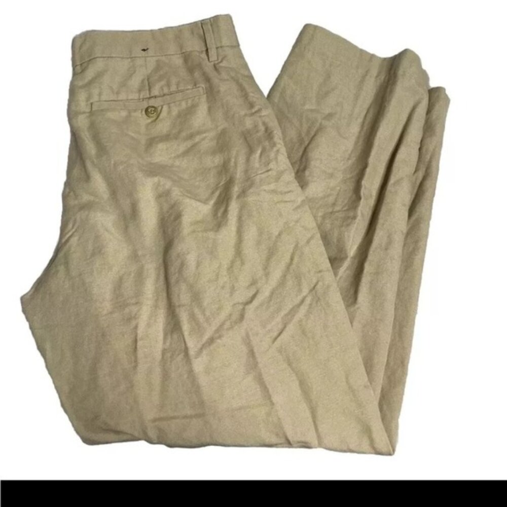 Banana Republic Mens Pants sz Waist 33x30 insm Tan Khakis Chinos Cotton Stretch
